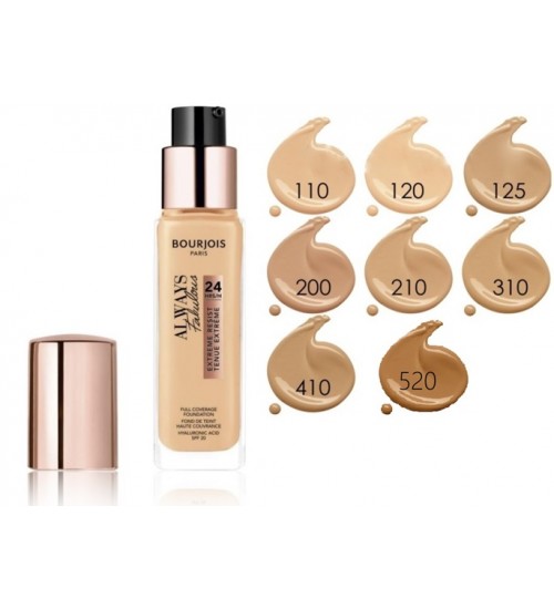 BOURJOIS Paris Always Fabulous 24H SPF20 Shade 520 Caramel Makeup 30ml