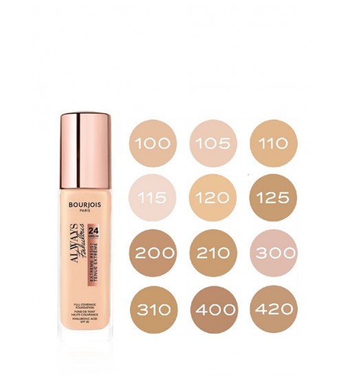 BOURJOIS Paris Always Fabulous 24H SPF20 Shade 115 Golden Ivory Makeup 30ml BOURJOIS Paris Always Fabulous 24H SPF20 Shade 115 Golden Ivory Makeup 30ml
