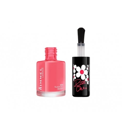 Rimmel London 60 Seconds Nail Polish By Rita Ora  8ml Shade: 300 Glaston-Berry