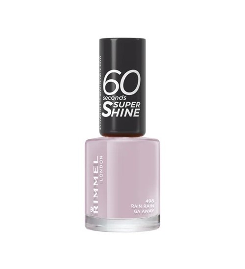 Rimmel London 60 Seconds Nail Polish By Rita Ora  8ml Shade: 498 Rain Rain Go Away