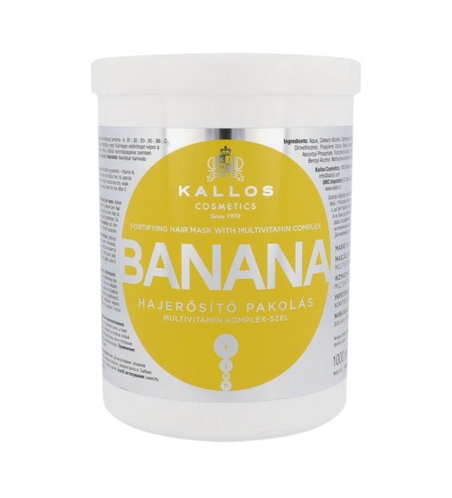 Kallos Cosmetics Banana Matu Maska Bojātiem Matiem 1000ml