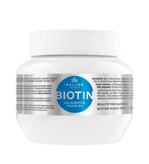 Kallos Cosmetics Biotin Atjaunojoša matu maska 275ml