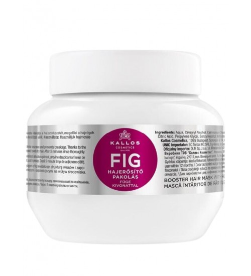 Kallos Cosmetics Fig Barojoša matu maska 275ml