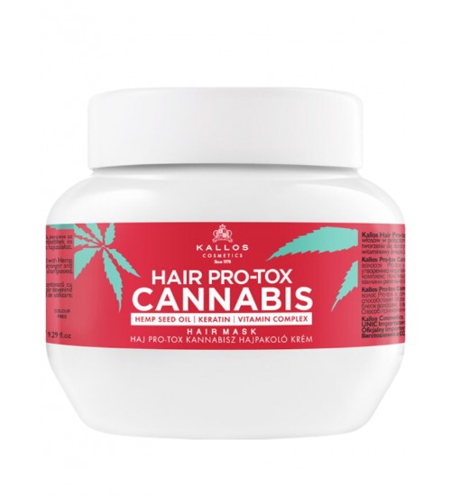 Kallos Cosmetics Hair Pro-Tox Cannabis Matu maska bojātiem matiem 275ml