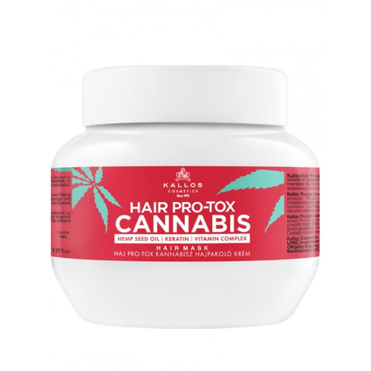 Kallos Cosmetics Hair Pro-Tox Cannabis Matu maska bojātiem matiem 275ml