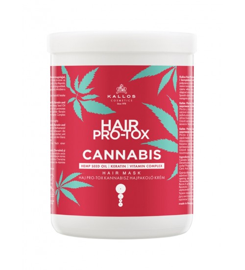 Kallos Cosmetics Hair Pro-Tox Cannabis Matu maska bojātiem matiem 1000ml