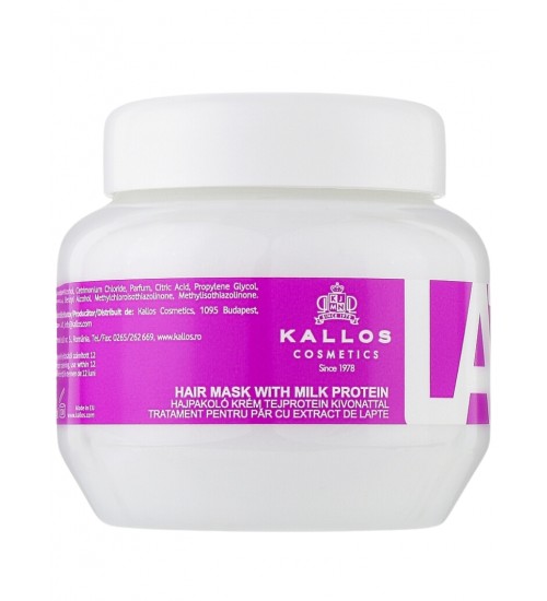 Kallos Cosmetics Latte Mitrinoša matu maska 275ml