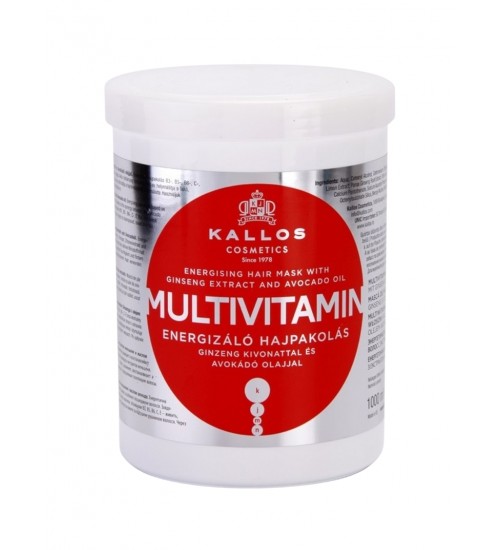 Kallos Cosmetics Multivitamīnu Matu Maska Sausiem Matiem 1000ml