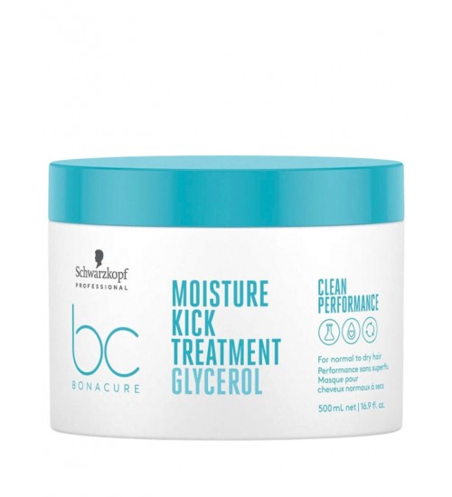 Schwarzkopf Professional BC Bonacure Moisture Kick Glycerol Treatment Matu maska sausiem un bojātiem matiem 500ml