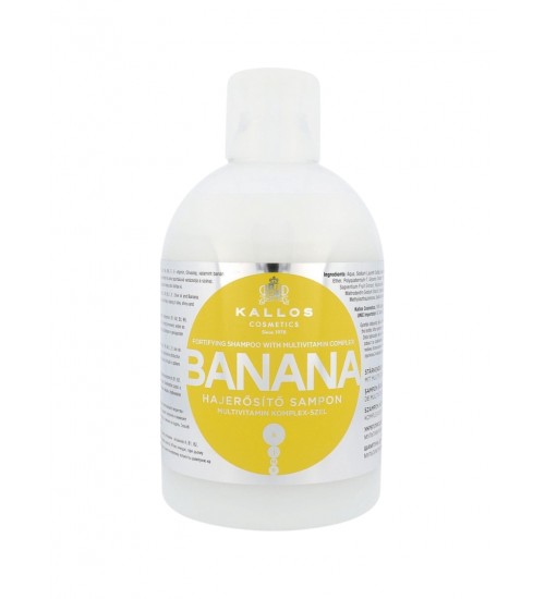 Kallos Cosmetics Banana Šampūns sausiem matiem 1000ml Kallos Cosmetics Banana Šampūns sausiem matiem 1000ml
