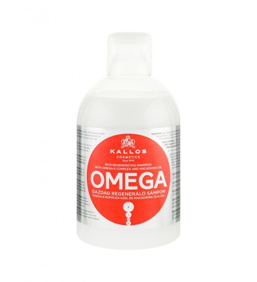 Kallos Cosmetics Omega Šampūns sausiem matiem 1000ml