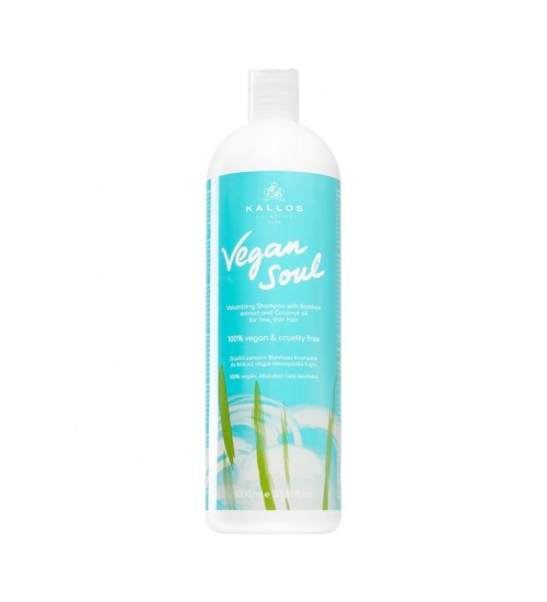 Kallos Cosmetics Vegan Soul Apjomu piešķirošs šampūns 1000ml