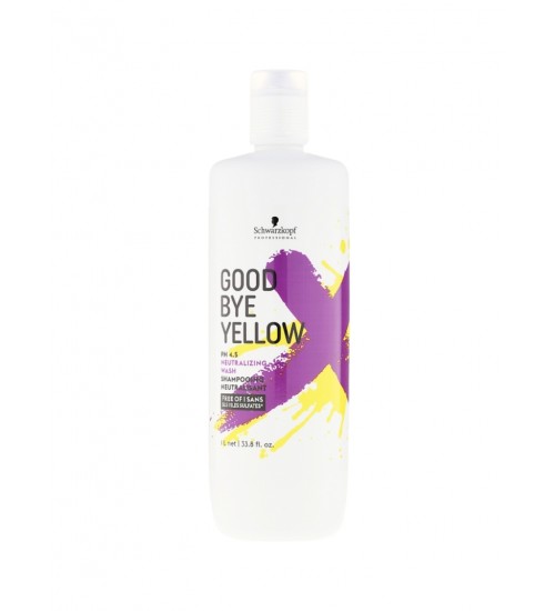Schwarzkopf Professional Goodbye Yellow Neutralizing Šampūns gaišiem matiem 1000ml