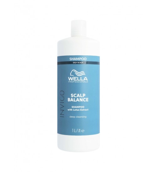 Wella Professionals Invigo Scalp Balance Šampūns taukainai galvas ādai 1L Wella Professionals Invigo Scalp Balance Šampūns taukainai galvas ādai 1L