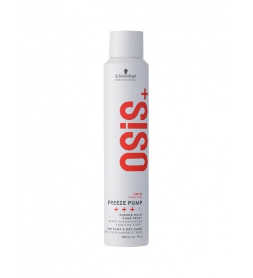 Schwarzkopf Professional Osis+ Freeze Pump Stipras fiksācijas matu laka 200ml Schwarzkopf Professional Osis+ Freeze Pump Stipras fiksācijas matu laka 200ml