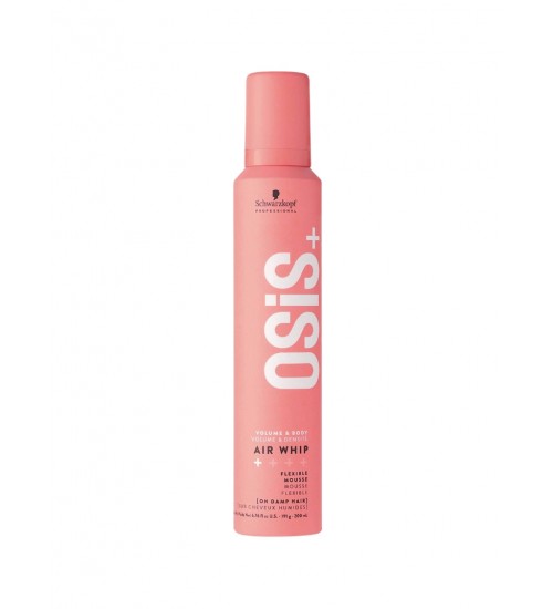 Schwarzkopf Professional Osis+ Air Whip Flexible Mousse Matu putas apjomam 200ml Schwarzkopf Professional Osis+ Air Whip Flexible Mousse Matu putas apjomam 200ml