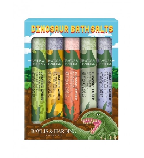 Baylis & Harding Dinosaur Jurassic Amber Vannas sāls - Dāvanu komplekts