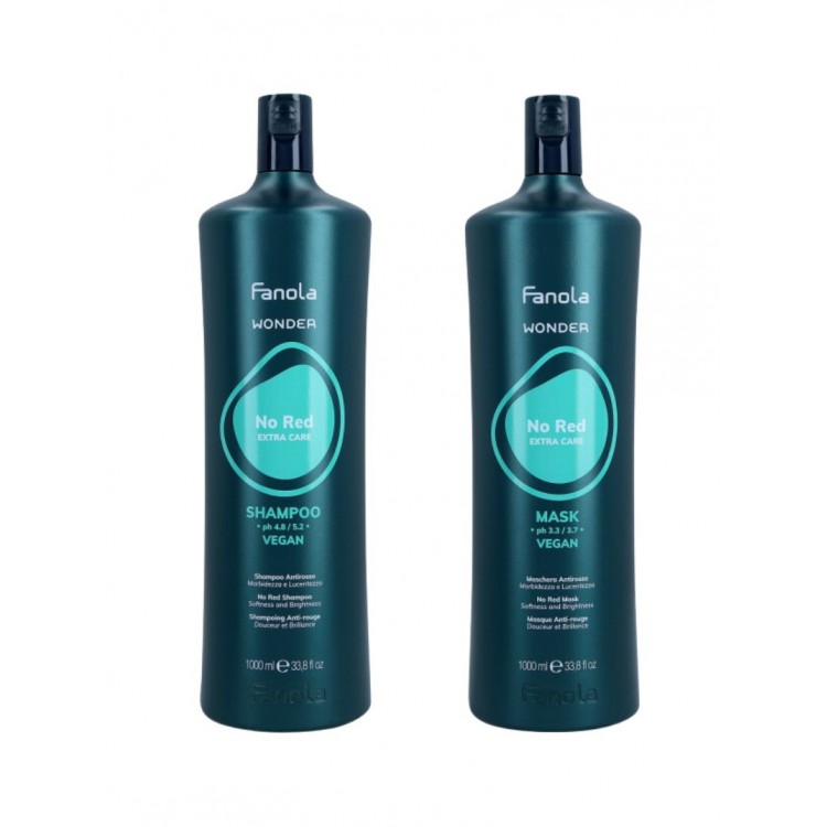 FANOLA NO RED EXTRA CARE Šampūns 1000ml + FANOLA NO RED EXTRA CARE Maska 1000ml - Profesionāls matu kopšanas komplekts FANOLA NO RED EXTRA CARE Šampūns 1000ml + FANOLA NO RED EXTRA CARE Maska 1000ml - Profesionāls matu kopšanas komplekts