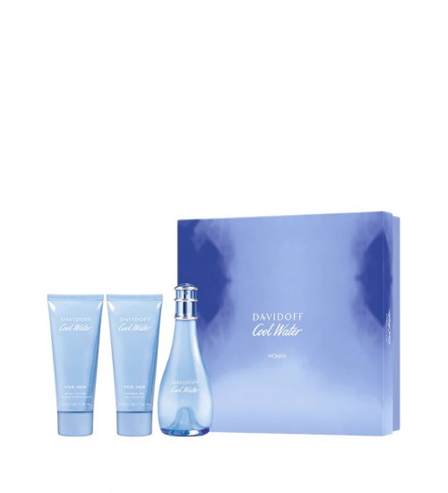 Davidoff Cool Water Woman EDT 100ml Dāvanu komplekts