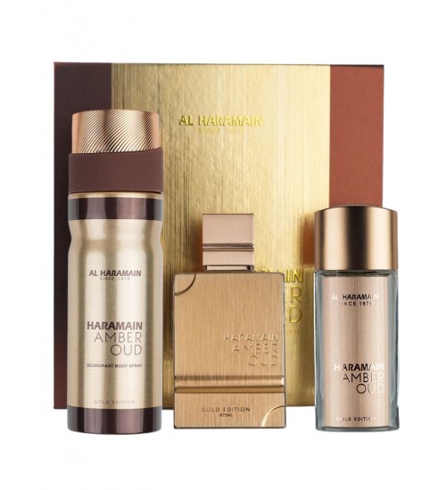 Al Haramain Amber Oud Gold Edition EDP 75ml Dāvanu komplekts