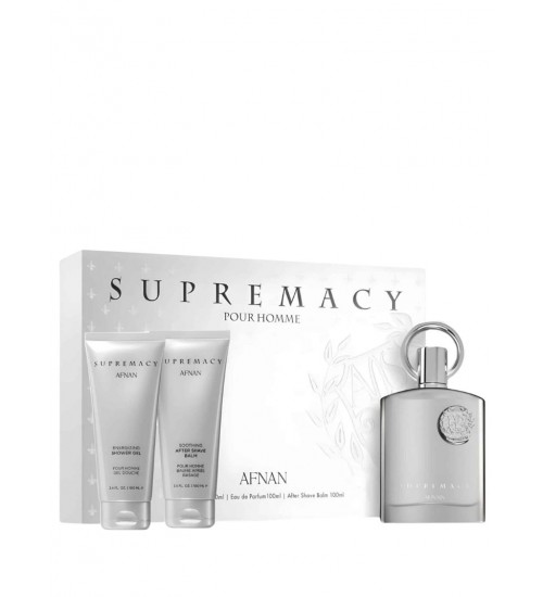 Afnan Supremacy Silver EDP 100ml Dāvanu komplekts Afnan Supremacy Silver EDP 100ml Dāvanu komplekts