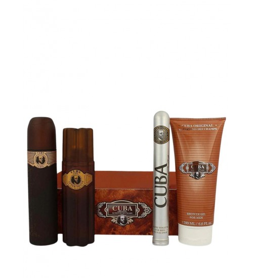 Cuba Gold EDT 100 ml + Pēc skūšanās ūdens 100 ml + Dušas želēja 200 ml + EDT 35 ml Dāvanu komplekts