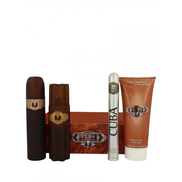 Cuba Gold EDT 100 ml + Pēc skūšanās ūdens 100 ml + Dušas želēja 200 ml + EDT 35 ml Dāvanu komplekts
