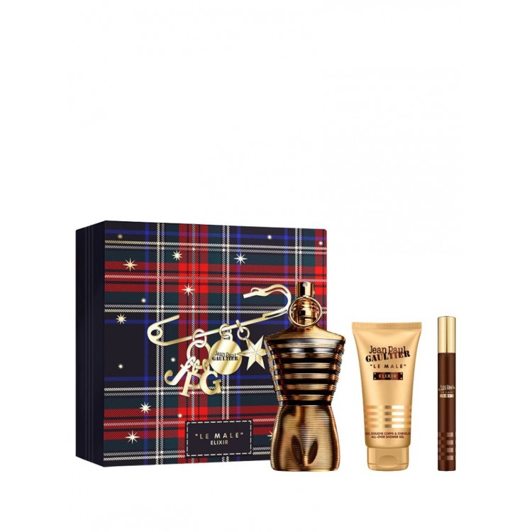 Jean Paul Gaultier Le Male Elixir Perfume 125ml Dāvanu komplekts