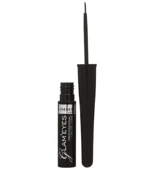 Rimmel London Glam Eyes Liquid Liner 3,5ml Shade: 001 Black Glamour