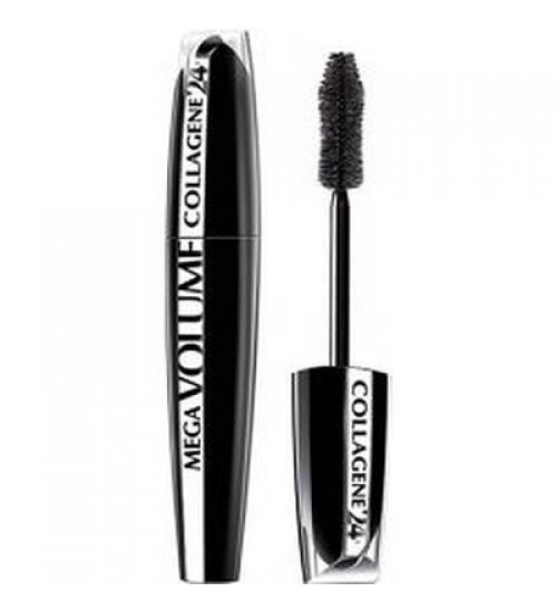 L'Oreal Paris Mascara Mega Volume Collagene 24h Black Cosmetic 9ml Shade: Black Black