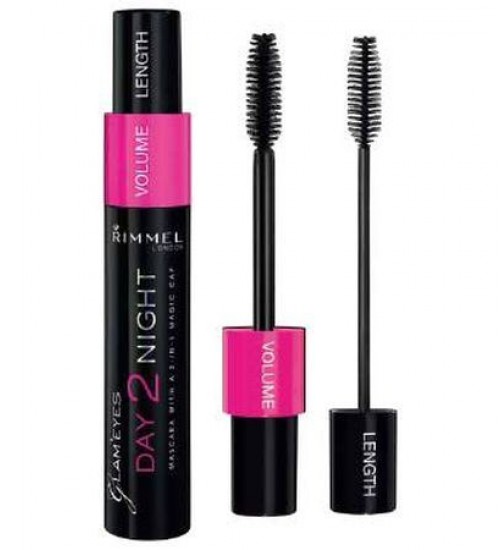Rimmel London Mascara Day 2 Night Black 9,5ml Shade: 001 Black