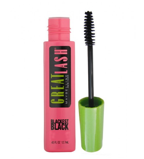 Maybelline Mascara Great Lash Blackest Black Cosmetic 12,5ml Shade: Black