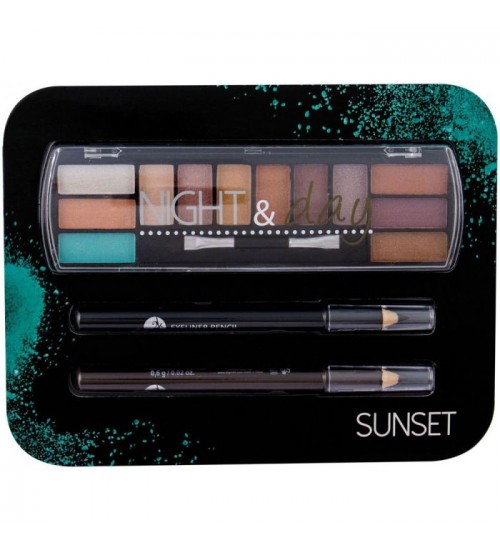 2K Night & Day Shade Sunset Eye Shadow 8,16g Komplekts 2K Night & Day Shade Sunset Eye Shadow 8,16g Komplekts