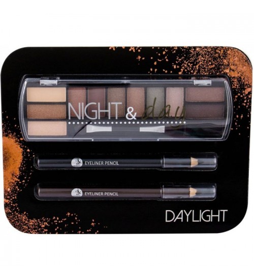 2K Night & Day Shade Daylight Eye Shadow 8,16g Komplekts