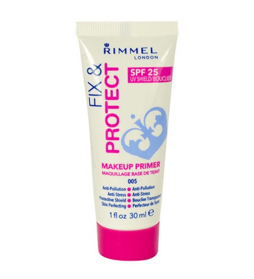 Rimmel London Fix & Protect Makeup Primer SPF25 Cosmetic 30ml Shade: 5