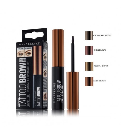 Maybelline Tattoo Brow Shade Dark Brown Eyebrow Color 4,6g
