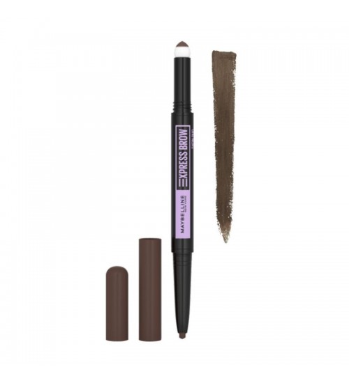 Maybelline Express Brow Satin Duo Shade Dark Brown Eyebrow Pencil 0,71g