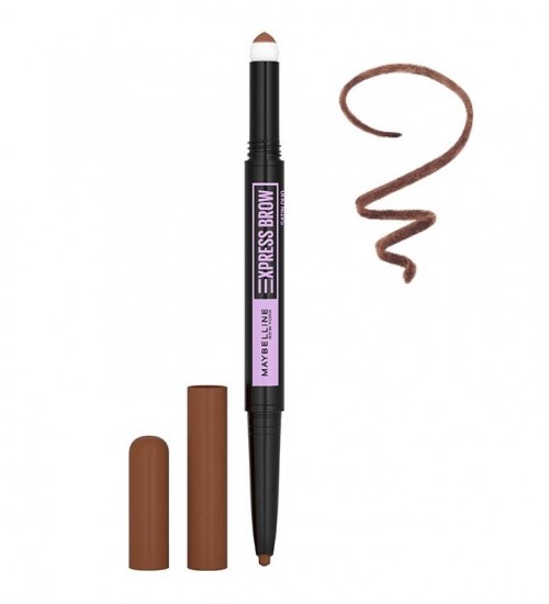 Maybelline Express Brow Satin Duo Shade Medium Brown Eyebrow Pencil 0,71g