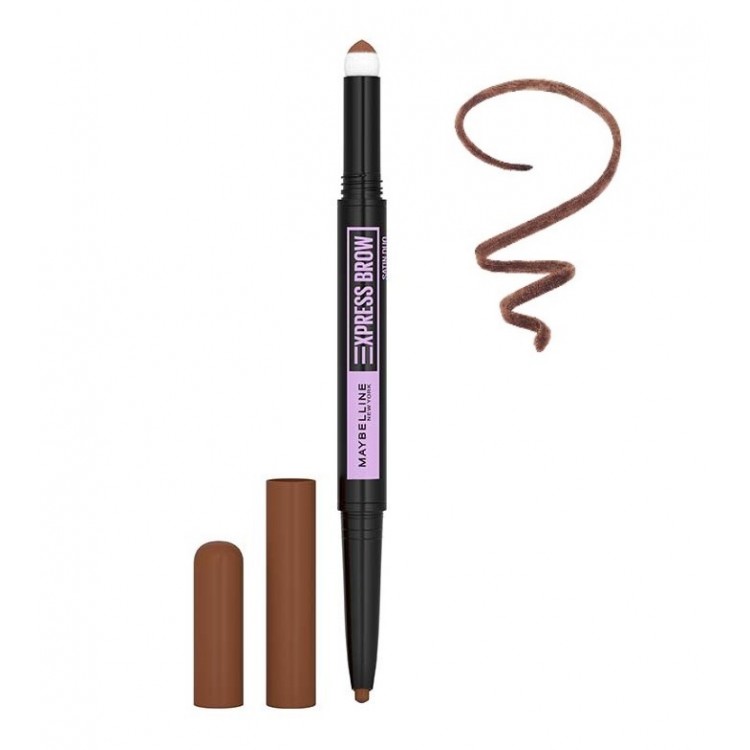 Maybelline Express Brow Satin Duo Shade Medium Brown Eyebrow Pencil 0,71g