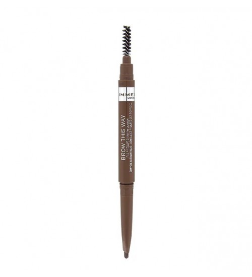 Rimmel London Brow This Way Fill & Sculpt Shade 002 Medium Brown Eyebrow Pencil 0,25g