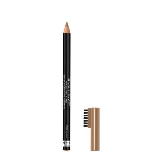 Rimmel London Brow This Way Professional Pencil Shade 003 Blonde 1,4g Rimmel London Brow This Way Professional Pencil Shade 003 Blonde 1,4g