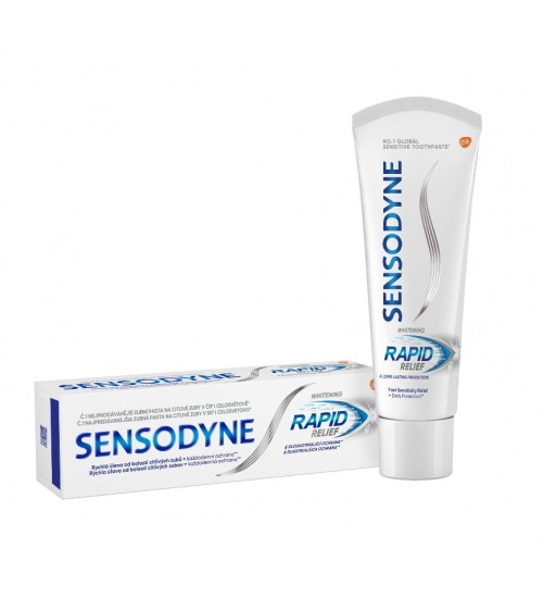 Sensodyne Rapid Relief Whitening Toothpaste 75ml