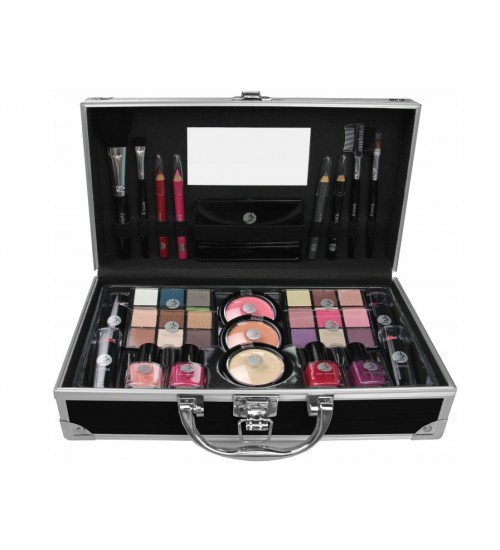 2K Fabulous Beauty Train Case Black Makeup Palette 66,9g