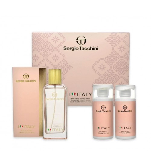 Sergio Tacchini I Love Italy EDT 100ml Dāvanu komplekts