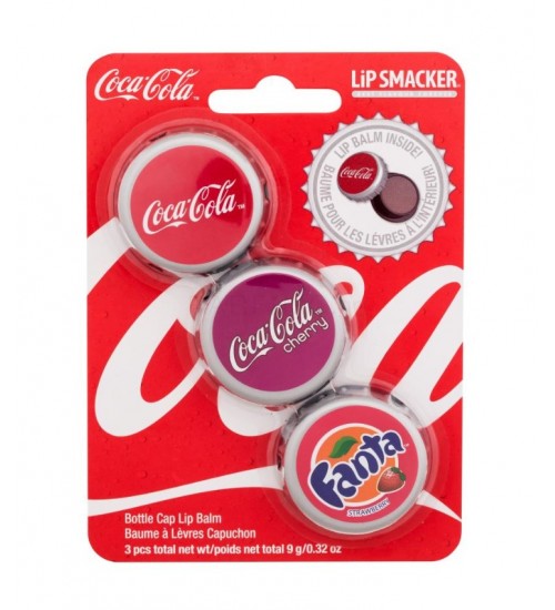Lip Smacker Coca-Cola Bottle Cap Lip Balm 3g Komplekts
