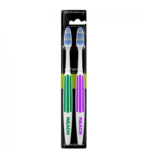Listerine Reach Interdental  Medium Toothbrush 2pc