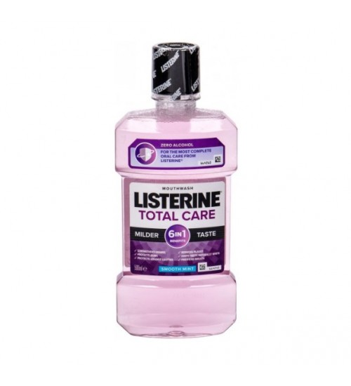 Listerine Total Care Mild Taste Smooth Mint Mouthwash 6 in 1 500ml